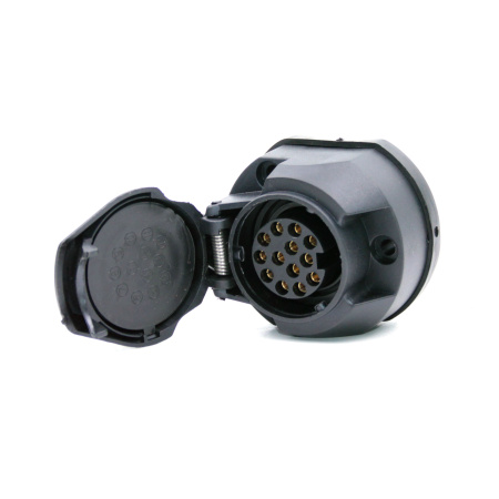 Детальное изображение товара - Розетка 13pin 12V TRAILERCOM 3008 (пластик)