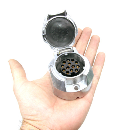 Детальное изображение товара - Розетка 13pin 12V TRAILERCOM TM3009 (металл)