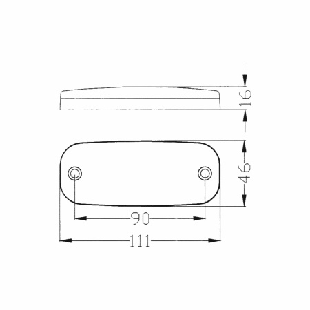 Детальное изображение товара - Фонарь габаритный LEDWORKER TRL016R LED (красный)