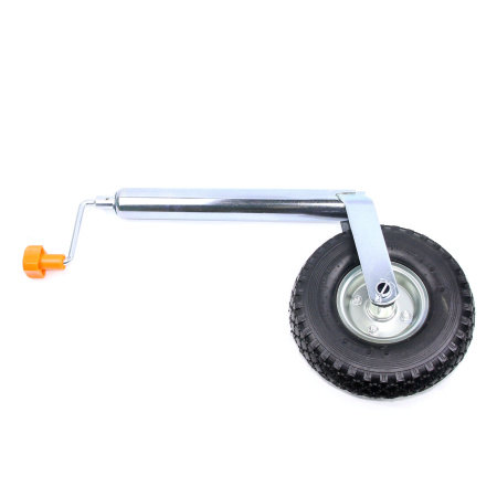 Детальное изображение товара - Пневматическое опорное колесо Ø48мм TRAILERCOM (Orange)