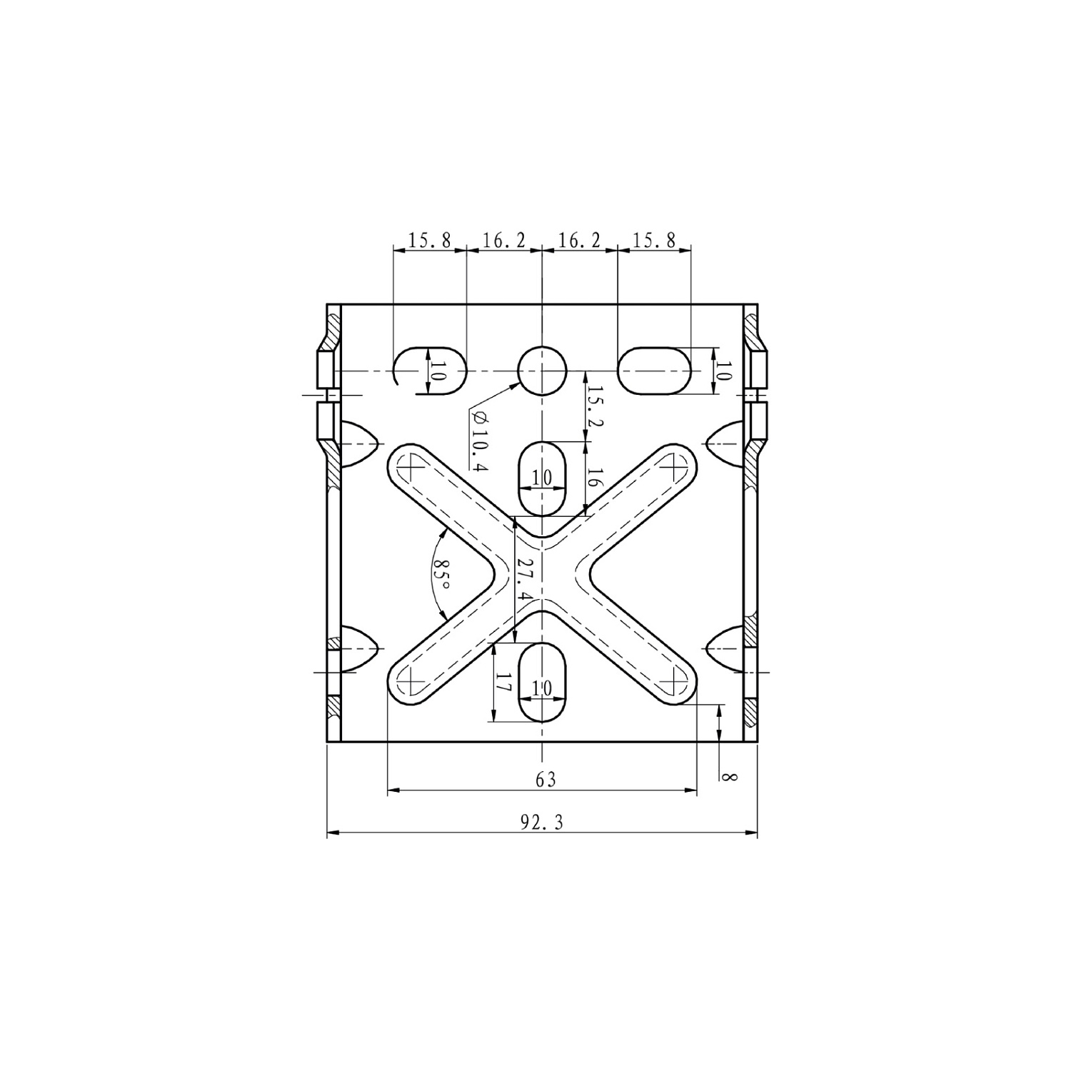 Лебедка ручная TRAILERCOM W800LBS (365кг, фал 6м)