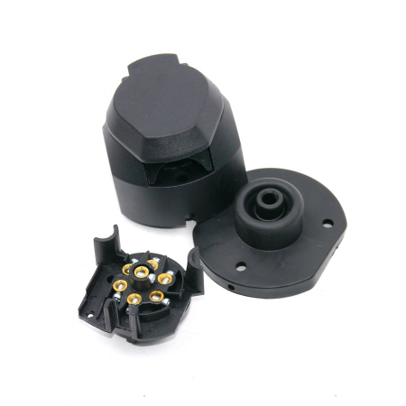 Детальное изображение товара - Розетка влагостойкая 7pin 12V TRAILERCOM TM3001 (пластик)