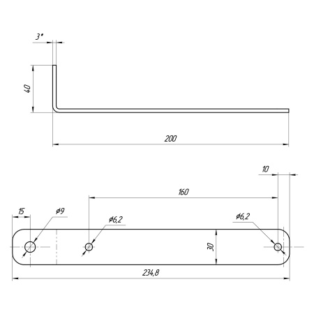 Детальное изображение товара - Кронштейн крепления крыла TRAILERCOM 01114 КС