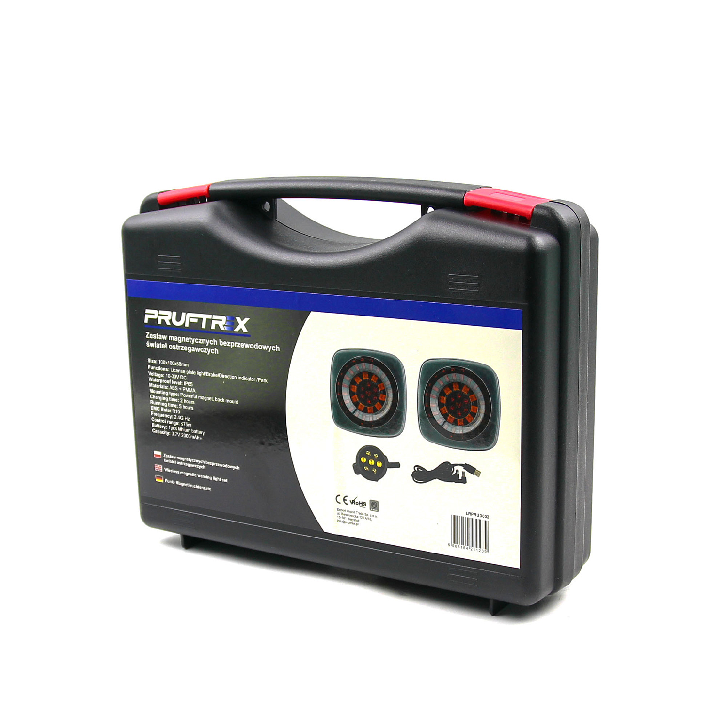 Беспроводной комплект LED фонарей E7504-1 многофункциональных PRUFTREX LRPRUD002