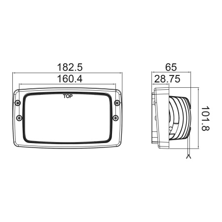 Детальное изображение товара - Светодиодная фара рабочего света LEDWORKER E2106 (90W, 5400Lm, combo)