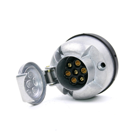 Детальное изображение товара - Розетка 7pin 12V TRAILERCOM TM3004C (металл)