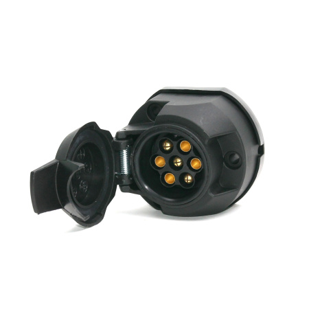 Детальное изображение товара - Розетка влагостойкая 7pin 12V TRAILERCOM TMF1003 (пластик)
