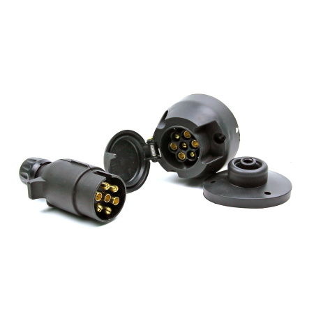 Детальное изображение товара - Комплект TRAILERCOM 7pin 12V - Вилка 3052 + Розетка 3005
