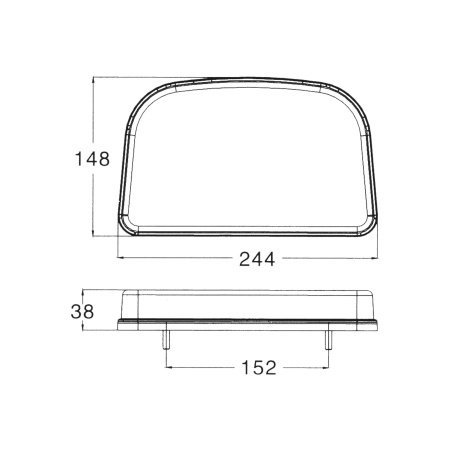 Детальное изображение товара - Фонарь задний многофункциональный LEDWORKER TRS001 LED L (провод)