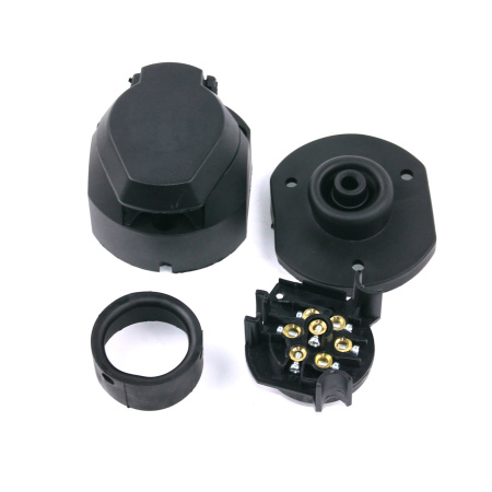 Детальное изображение товара - Розетка влагостойкая 7pin 12V TRAILERCOM TM3001W (пластик)