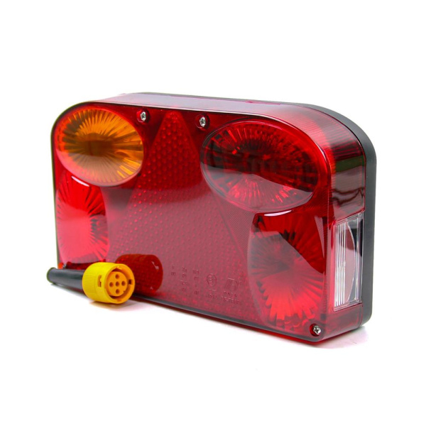 Изображение анонса товара - Фонарь задний многофункциональный TRAILERCOM TR001 5F CON-Bajonet (левый)