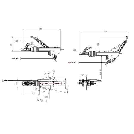Детальное изображение товара - Тормоз наката 1,6т TRAILERCOM 1085