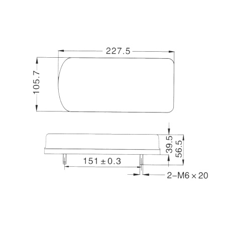 Детальное изображение товара - Фонарь задний многофункциональный LEDWORKER TRS006 LED R (провод)
