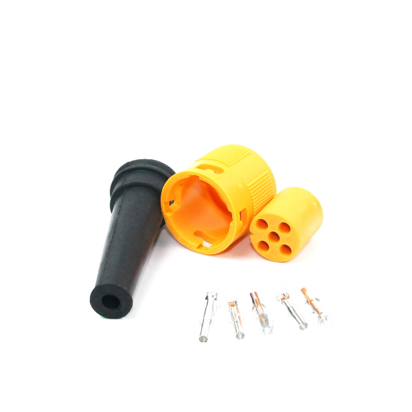 Изображение анонса товара - Коннектор Bajonet 5-pin LEDWORKER CON-YL-2 (жёлтый)