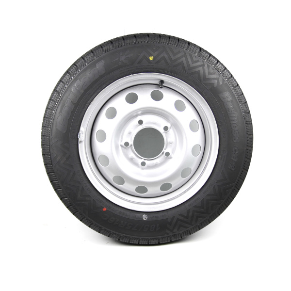 Изображение анонса товара - Колесо прицепа 185/75R16C Cordiant Business CA-2 + Диск ТЗСК 5.5*16 5*139.7 ET52 D98.6 Серебро
