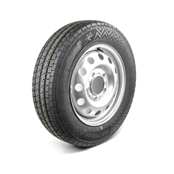 Колесо прицепа 185/75R16C Cordiant Business CA-2 + Диск ТЗСК 5.5*16 5*139.7 ET52 D98.6 Серебро