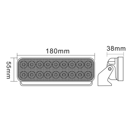 Детальное изображение товара - Светодиодная фара рабочего света LEDWORKER E-WL-501 (54W, 3960Lm, flood)