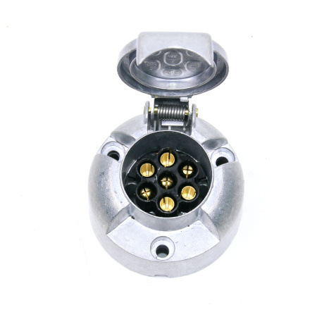 Детальное изображение товара - Розетка 7pin 12V TRAILERCOM TM3004C (металл)