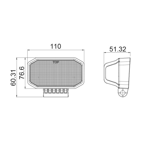 Детальное изображение товара - Светодиодная фара рабочего света LEDWORKER E2124 (30W, 1800Lm, flood)