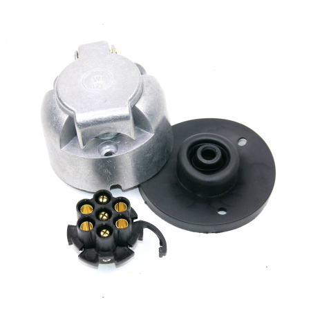 Детальное изображение товара - Розетка 7pin 12V TRAILERCOM TM3004C (металл)